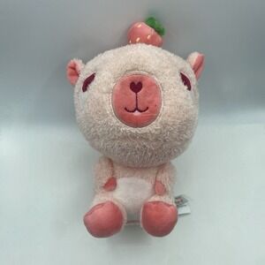 Cuddle Barn Plush Toy Kids Strawberry Capybara Pink
